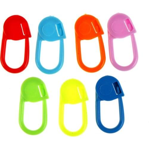 100pcs Locking Stitch Markers Crochet Knitting Tools Mix Color Plastic Knitting Tools Needle Clip Hook