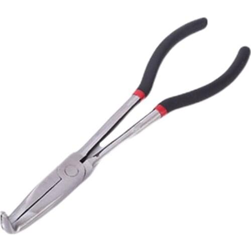 11" Extra Long Reach Nose Duckbill Pliers 90 /45/25 Degree Straight Needle Tool