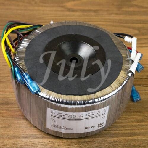 500W isolated toroidal transformer 230v to dual 46v single 12v three groups of pure copper wire foot power toroidal transformer