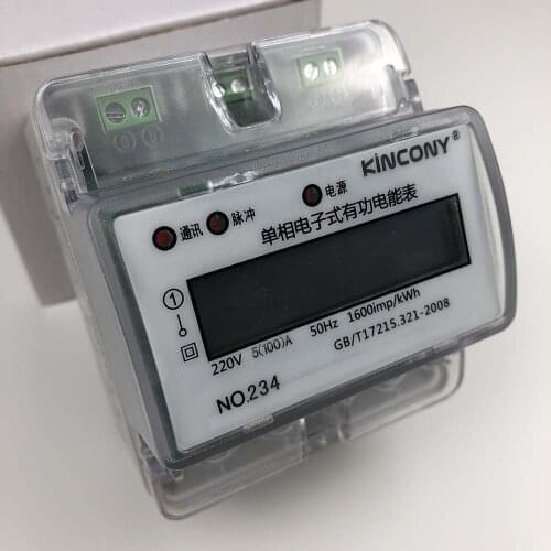 7P Three Phase AC380V 80A Power Energy Meter RS485 Modbus RUT DIN Rail Install