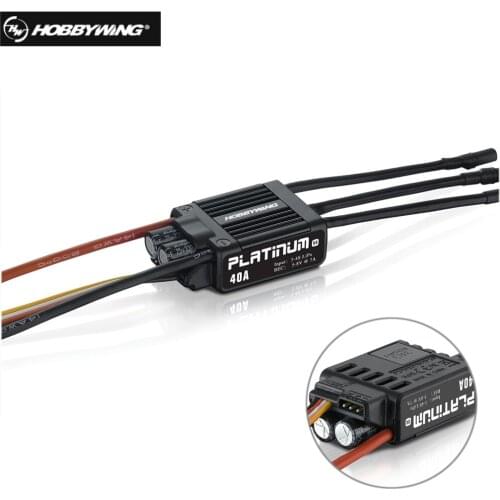 Hobbywing Platinum 40A V4 Brushless Electronic Speed controller ESC for RC Helicopter Fix-wing Drone FPV Multi-Rotor Drone