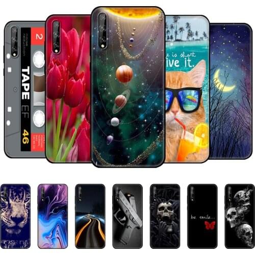 For Huawei Y8P Case 6.3" Soft Silicon Tpu Phone Cover On Huawei y8p 2020 Y 8P AQM-LX1 Back huaweiy8p Bumper Funda black tpu case