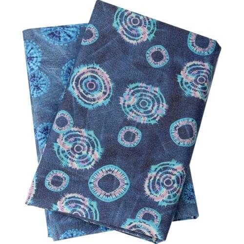 Cheerbows Printed Denim Cotton Fabric For Jeans 45*150cm Cloth Fabrics DIY Craft Patchwork Quilting Home Textile Sewing Supplies