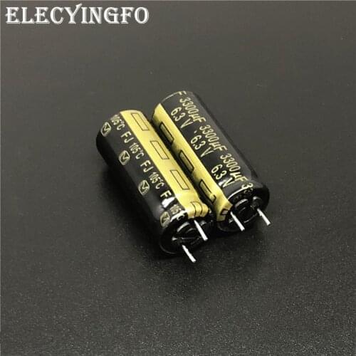 10Pcs/200Pcs 3300uF 6.3V FJ Series 10x25mm Low ESR 6.3V3300uF Motherboard Capacitor