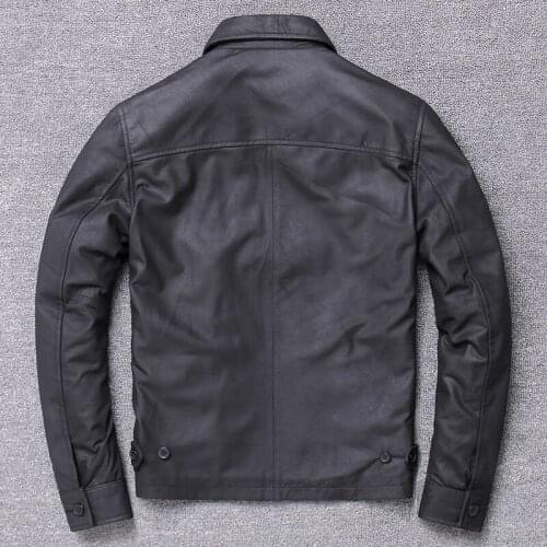 Streetwear 100% Natural Genuine Leather Jacket Men Autumn Spring Clothes 2020 Moto Biker Real Sheepskin Coat Jackets 1930