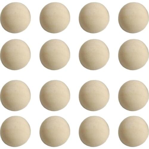 Unfinished Half Wooden Balls Mini Hemisphere Half Craft Balls DIY Kid Wooden Craft for DIY Projects Kids Arts and Craft Supplies