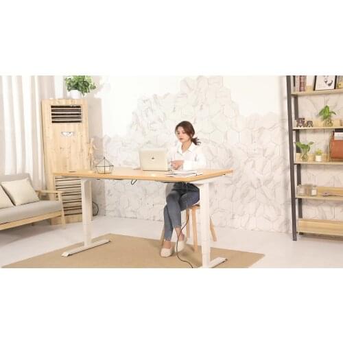 Office Computer Height Adjustable Desk Legs Frame Dual Motor Standing Desk Frame Electric