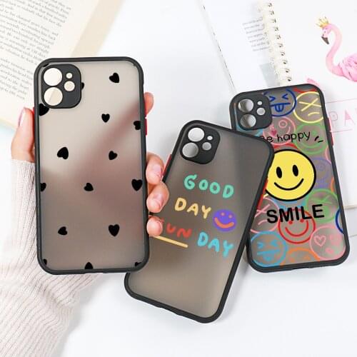 Transparent Case For Oneplus 9 Pro Case Hard PC Cartoon Smile Fundas Oneplus 8T 8 Pro One plus 6T 7 Oneplus9 Oneplus8T Covers