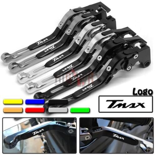 CNC Aluminum Brake Handle Bar Lever Extendable Folding Adjustable Brake Clutch Levers For YAMAHA T MAX 530 T-MAX 2010-2011