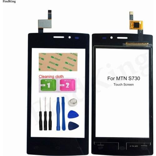 Phone Touch Screen For MTN S730 Touch Screen Front Glass Digitizer Panel Lens Sensor TouchScreen 3M Glue