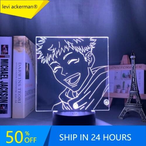 Anime Jujutsu Kaisen Led Night Light Yuji Itadori Lamp for Bedroom Decor Birthday Gift Yuji Itadori Light Jujutsu Kaisen Gadget