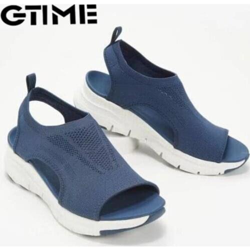 Plus Size Womens Shoes Summer 2021 Comfort Casual Sport Sandals Women Beach Wedge Sandals Women Platform Sandals Roman Sandals