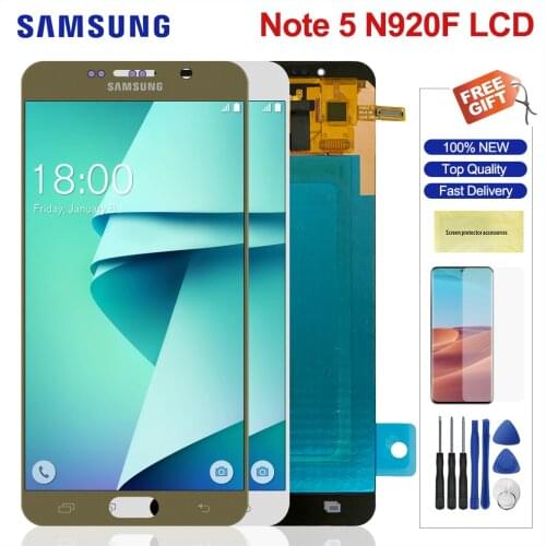 5.7'' Lcd For Samsung Galaxy Note 5 N920 N920G N920F N920A Lcd Display Touch Screen Digitizer Assembly For Samsung Note 5 Lcd