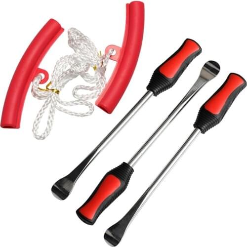 5pcs Tire Change Tool Set Tire Dismounting Mounting Kit Tyre Spoon Lever Tools Rim Protector Sheaths For Motorcycle Car