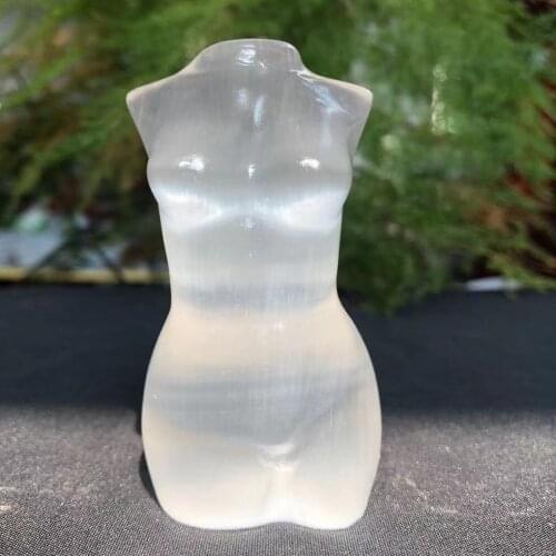 1PC Natural Gypsum, Hand Carved Model Sculpture, Gem Crystal, Reiki Energy Jewelry, White Selenite Model