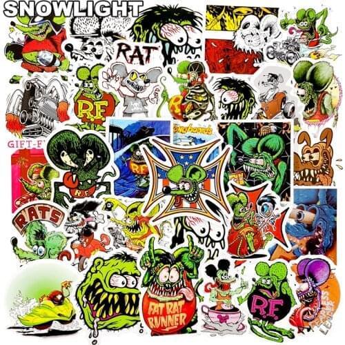 10/30/50pcs/set Tales Of The Rat Fink Cartoon Movie Graffiti Stickers For Skateboard Laptop Bottle Scrapbook Stickers Kid Toy