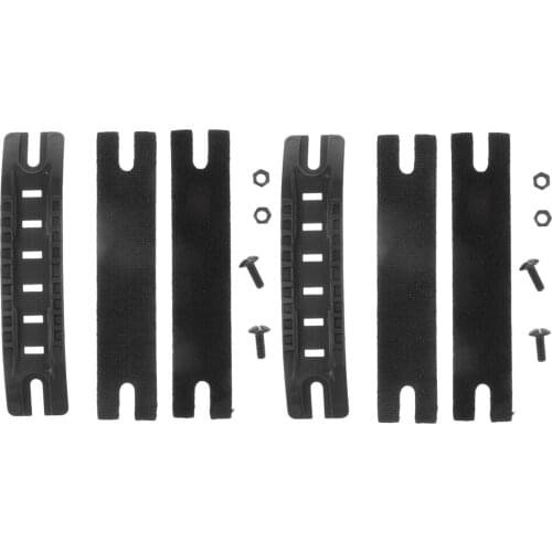 2pcs Sturdy Fast ARC Helmet Side Rail Guide Kits with Screws Hook & Loops for Hunting Paintball