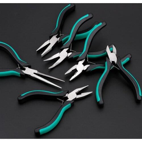 5 Inch Mini Plier Cutter Cutting Nippers Pliers Hardware Mini Tool Pliers Tweezers Clamps Multi-purpose Green