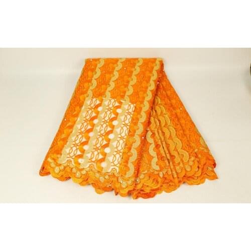 5 yards new mesh lace fabric embroidery lace hot selling European and American African embroidery fabric lace fa
