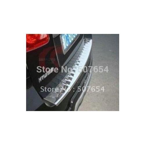 Free shipping! Higher star Rear Bumper Foot Plate,rear trunk bar(stailness steel)For HYUNDAI SANTAFE 2010-2013