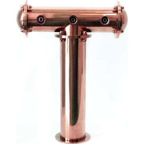 T shape beer column bronze beer tower
