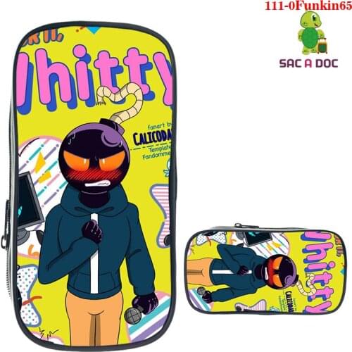 3D Anime Video Game Friday Night Funkin Pencil Case Pen Bag Cartoon Pen Case Stationery Travel Size Makeup Storage Organizer Bag