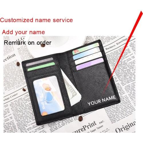 Multi Drivers License Case Rfid Credit Card Holder PU Leather Organizer Wallet fit for Men& Women