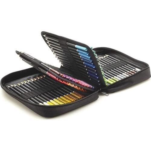 Colouring Pencils Set of 72 Colors with Zipper Case for Artist Beginner, Numbered Pencil for Professional Drawing