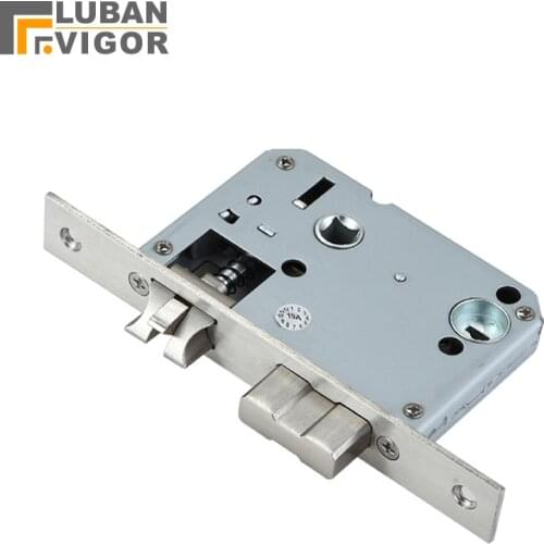 50x50 Fingerprint lock body,stinless steel panel ,5050 indoor wooden door lock body ,Lock margin 50 Center distance 50
