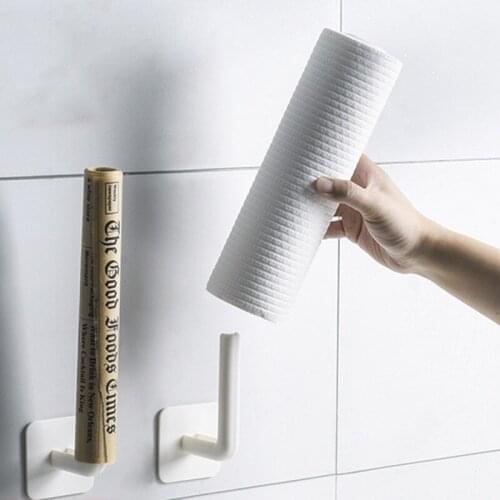 Hole free storage hook. Kitchen and bathroom tissue holder. Non marking storage rack. Chopping board, pot cover frame, wall moun