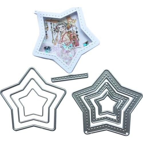 Star Metal Cutting Dies Stencil DIY Scrapbook Album Paper Card Embossing Tool For Kids Children Make Cards Photo Frame Tools