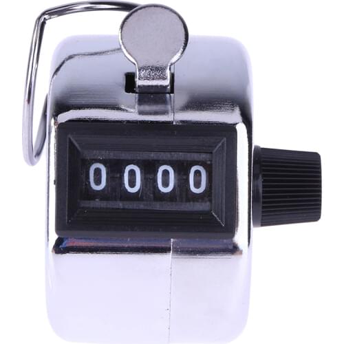 Mini Digital Hand Tally Counter 4 Digit Number Manual Hand Held Tally Counter Manual Counting Golf Clicker 0-9999
