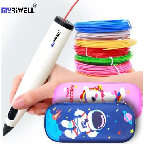 Myriwell RP300B Low Temperature 3D Pen With 1.75mm Diameter 3D Pen Filament, Exquisite Case, Storage Bag For Girls And Boys