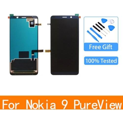Original For Nokia 9 PureView LCD Display Touch Screen Digitizer Assembly Replacement Parts LCD for Nokia 9 Pure View lcd screen