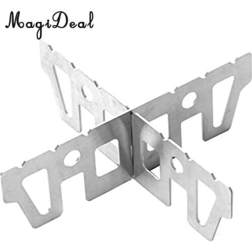 MagiDeal Alcohol Stove Stand Rack Spirit Burner Base Bracket Stainless Steel Rack