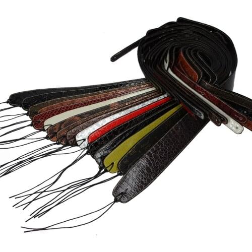 Thick leather electric guitar straps widened acoustic guitar straps shoulder straps electric bass bass personality straps