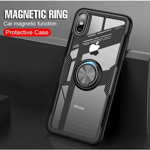 Luxury Car Holder Ring Case On The For IPhone XS Max XR X Phone Case Cover For IPhone 12 11 Pro XS Max Soft Silicone Bumper Case