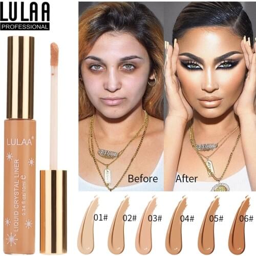 Lulaa cross-border Silky Skin concealer, isolated three-dimensional repair foundation waterproof sweat nourishing not easy to