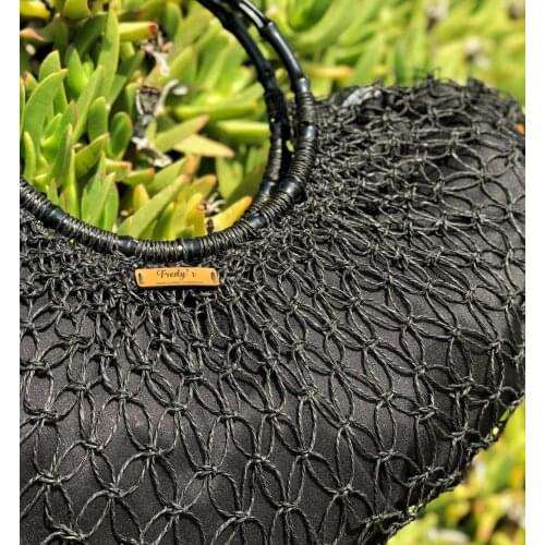 Women Weave Bag Black Color Handbag Summer Beach תיקי נשים Женские сумки 2021 Fashion Best Model New Cool Best Model