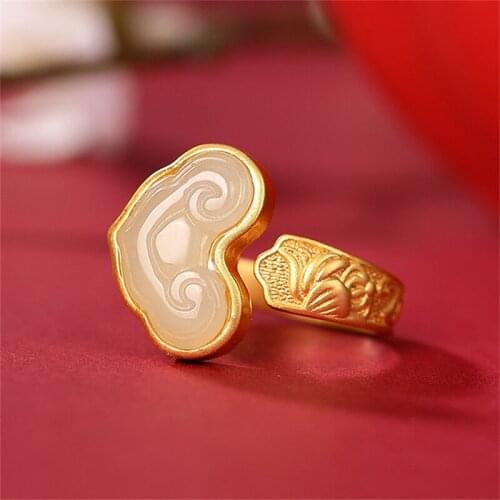 Uglyless Real Thai Silver Vintage Heart Jewelry Set for Women Ethnic Solid 925 Silver Rings + Pendants NO Chains Jade Bijoux S17