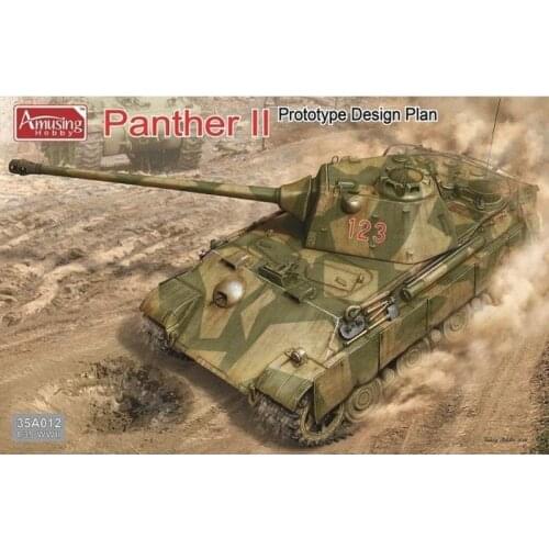 Amusing Hobby 35A012 1/35 German Panther II Prototype Design Plan - Scale Model Kit