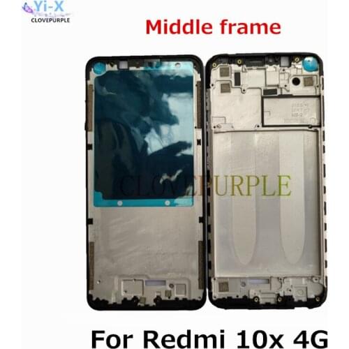 Rear Back Battery Cover Housing Middle Frame Cover Bezel Plate Faceplate for Xiaomi Redmi 10X