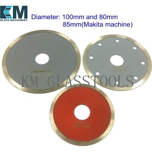 1PCS! Size:D80*Hole20(16)mm/D100*Hole20(16)mm or D85*Hole15mm(Makita cutting machine) Glass diamond cutting blades