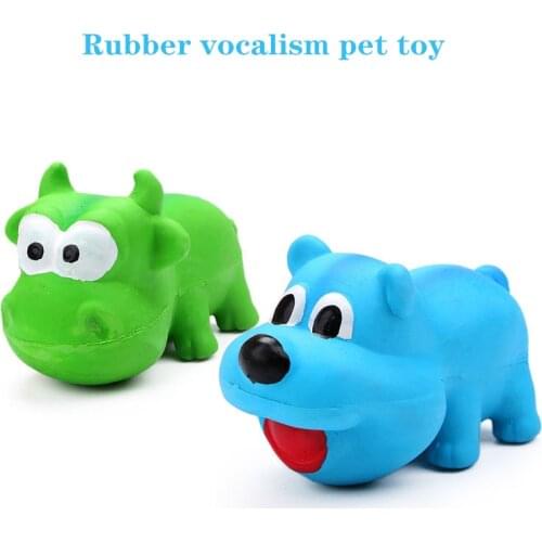 Pet toy latex vocal cartoon animal shape small dog molar interactive toy,Q92