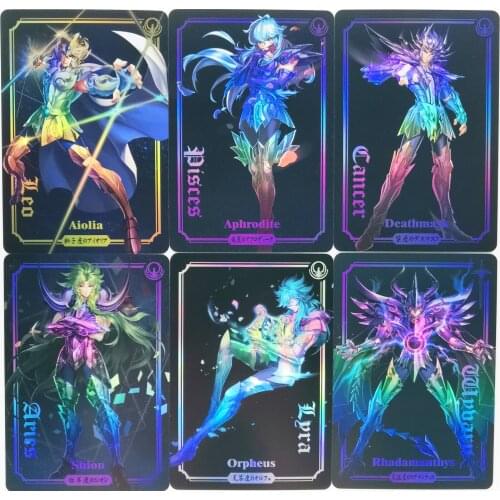11pcs/set Saint Seiya Painted Toys Hobbies Hobby Collectibles Game Collection Anime Cards