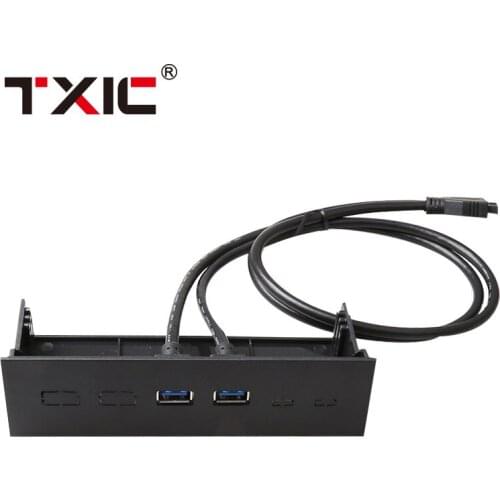 2 USB 3.0 hub USB front panel 20 Pin Connector Adapter Bracket cable Computer accessories for PC Motherboard cable