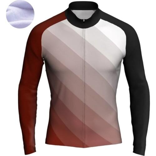 2018 RAZOVEMK Cycling Jersey long sleeves Winter thermal Fleece Ropa Ciclismo MTB Ropa Ciclismo Racing Bike Maillot Ciclismo