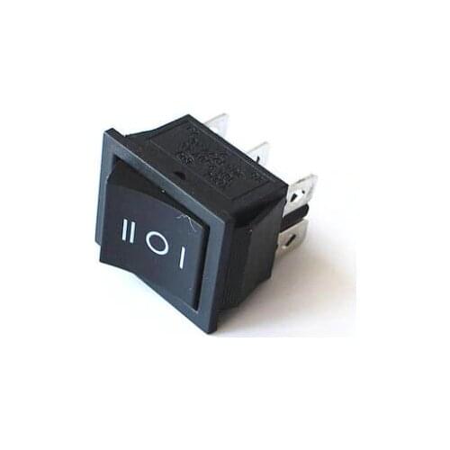 5pcs KCD1 perforate 31x25 mm 6 pin 3 positions boat Rocker Switch ON - OFF power switch 6A/250V 10A/125V AC