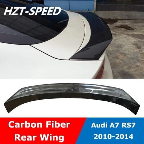 A7 S7 RS7 K Style Carbon Fiber Rear Tail Lip Trunk Wing Spoiler For Audi A7 RS7 Modify 2010-2014