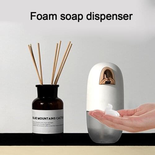 220ml Automatic Induction Foam Liquid Dispenser Kitchen Bathroom Auto Soap Dispenser Touchless Hand Washer Soap Dispenser Pump
